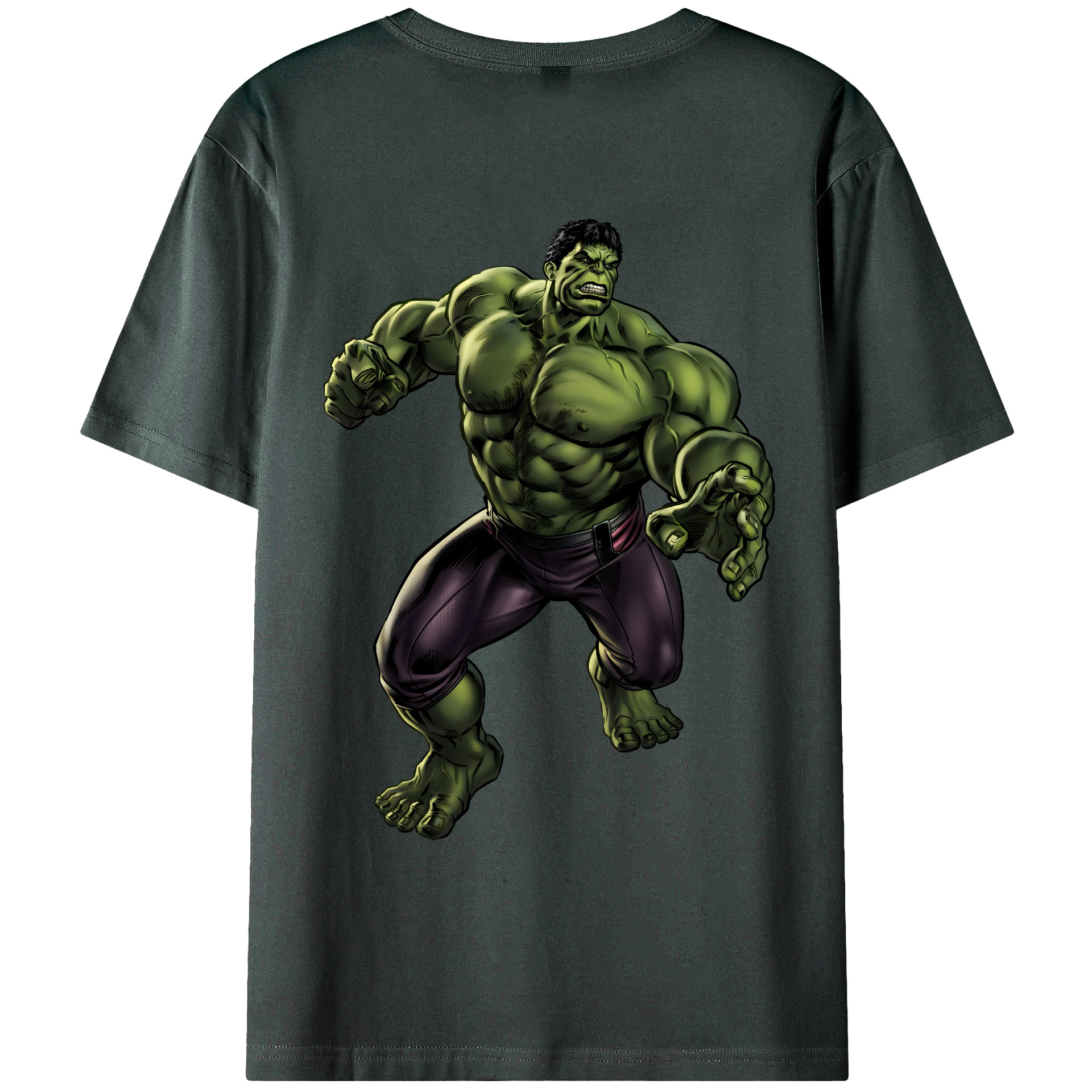（画像用） アベンジャーズ The Avengers 綿100％ メンズ半袖Tシャツ（バックプリント） 通気性